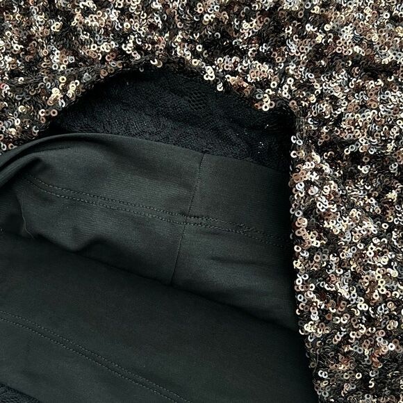 Dress The Population Alessandra Sequin Midi Skirt Sz Medium - Picture 10 of 11